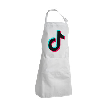 tik tok, Adult Chef Apron (with sliders and 2 pockets)