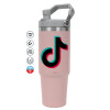 Pink color, 890ml (30oz) stainless Steel Tumbler with Handle