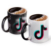 Color changing magic Mug, ceramic, 330ml when adding hot liquid inside, the black colour desappears (1 pcs)