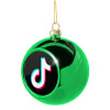 Green Christmas tree ornament ball 8cm