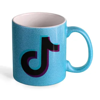 tik tok, Κούπα Σιέλ Glitter που γυαλίζει, κεραμική, 330ml