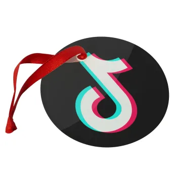 tik tok, Christmas ornament glass 9cm