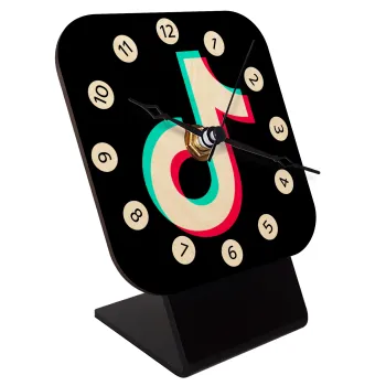 tik tok, Επιτραπέζιο ρολόι σε φυσικό ξύλο (10cm)