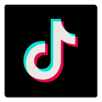 tik tok, Τετράγωνο μαγνητάκι ξύλινο 6x6cm