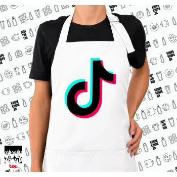 tik tok, Ποδιά μακριά Σεφ ολόσωμη με τσέπες white (ΕΝΗΛΙΚΩΝ)