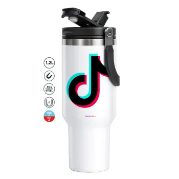 tik tok, Mega Stainless steel Tumbler with lid, double wall 1,2L