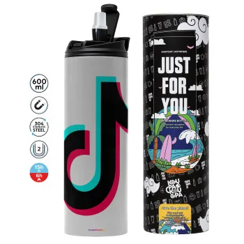 tik tok, Tumbler stainless steel GREY 600ml