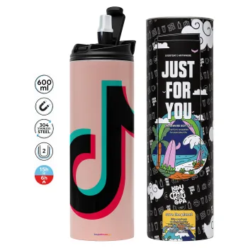 tik tok, Tumbler stainless steel PINK 600ml