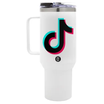 tik tok, Mega Tumbler με καπάκι, διπλού τοιχώματος (θερμό) 1,2L