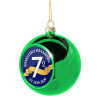 Green Christmas tree ornament ball 8cm