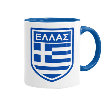 Hellas, Mug colored blue, ceramic, 330ml