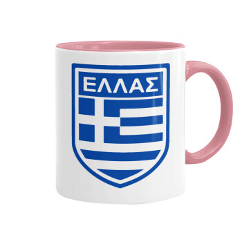 Hellas, Mug colored pink, ceramic, 330ml