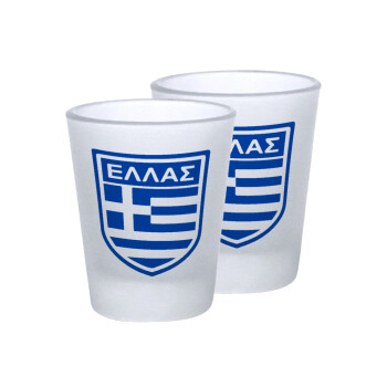 Hellas, Σφηνοπότηρα γυάλινα 45ml του πάγου (2 τεμάχια)