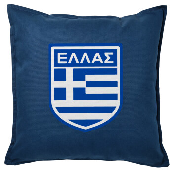 Hellas, Sofa cushion Blue 50x50cm includes filling