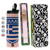 Πασχαλινή Λαμπάδα με  ΡΟΖ Travel Tumbler θερμό (600ml, BPA free) & κερί αρωματικό πλακέ (30cm) (ΡΟΖ)