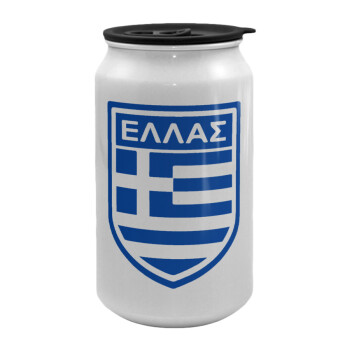 Hellas, Κούπα ταξιδιού μεταλλική με καπάκι (tin-can) 500ml