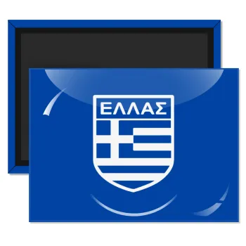 Hellas, Ορθογώνιο μαγνητάκι ψυγείου διάστασης 9x6cm