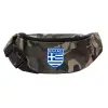 Unisex waist bag (banana) in Jungle camouflage color with 2 pockets