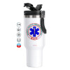 Mega Stainless steel Tumbler with lid, double wall 1,2L