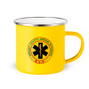 Yellow Enamel Metallic Cup 360ml