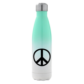 Peace, Metal mug thermos Green/White (Stainless steel), double wall, 500ml