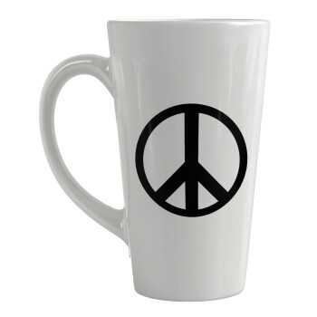 Peace, Κούπα κωνική Latte Μεγάλη, κεραμική, 450ml