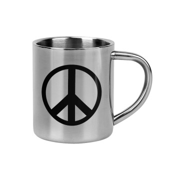 Peace, Mug Stainless steel double wall 300ml