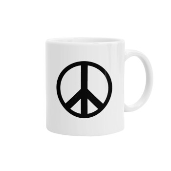 Peace, Ceramic coffee mug, 330ml (1pcs)