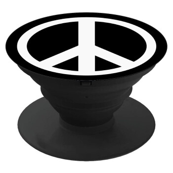 Peace, Phone Holders Stand  Black Hand-held Mobile Phone Holder