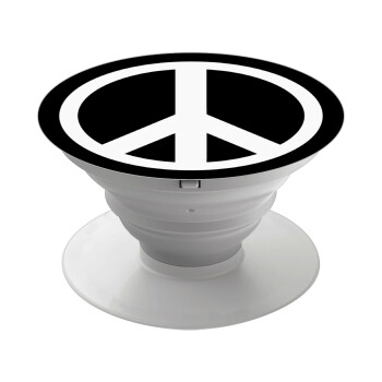 Peace, Phone Holders Stand  White Hand-held Mobile Phone Holder