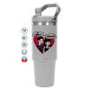 GREY color, 890ml (30oz) stainless Steel Tumbler with Handle