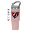 Pink color, 890ml (30oz) stainless Steel Tumbler with Handle