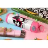 Easter candle, Childrens hot water bottle, stainless steel, with safety straw, PINK (500ml)