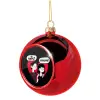 Christmas tree ball Red 8cm