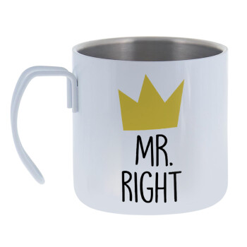 Mr right, Mug Stainless steel double wall 400ml