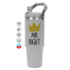GREY color, 890ml (30oz) stainless Steel Tumbler with Handle