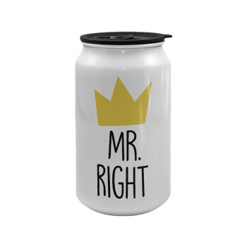Mr right, Κούπα ταξιδιού μεταλλική με καπάκι (tin-can) 500ml