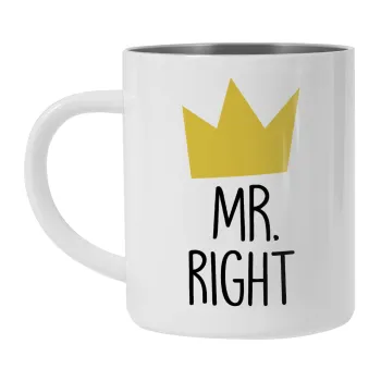 Mr right, Mug Stainless steel double wall 300ml