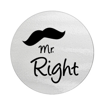 Mr right Mustache, Επιφάνεια κοπής γυάλινη στρογγυλή (30cm)