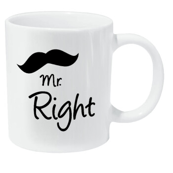 Mr right Mustache, Κούπα Giga, κεραμική, 590ml