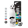 Soccer Metal mug thermos, double wall, 550ml