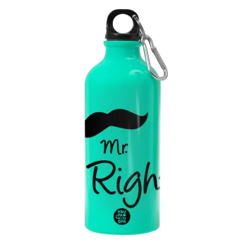 Mr right Mustache, Water bottle 600ml