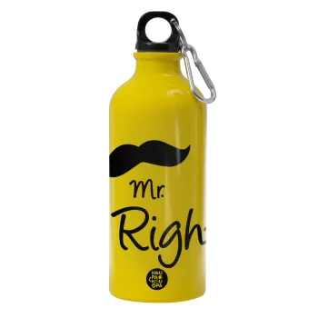 Mr right Mustache, Water bottle 600ml
