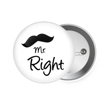 Mr right Mustache, Κονκάρδα παραμάνα 7.5cm