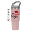 Pink color, 890ml (30oz) stainless Steel Tumbler with Handle