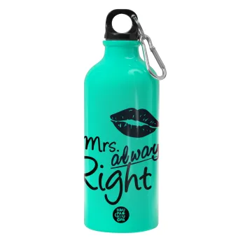 Mrs always right kiss, Water bottle 600ml