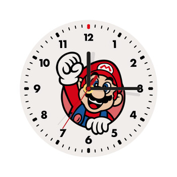 Super mario win, Wooden wall clock (20cm)