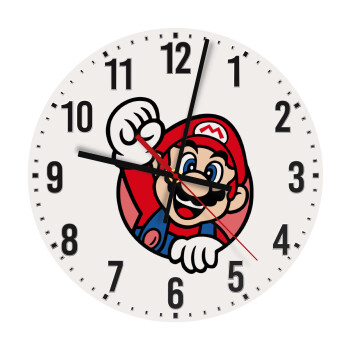 Super mario win, Ρολόι τοίχου ξύλινο (30cm)