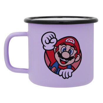 Super mario win, Κούπα Μεταλλική εμαγιέ ΜΑΤ Light Pastel Purple 360ml