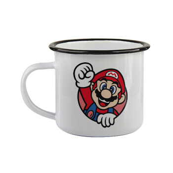 Super mario win, Κούπα εμαγιέ με μαύρο χείλος 360ml